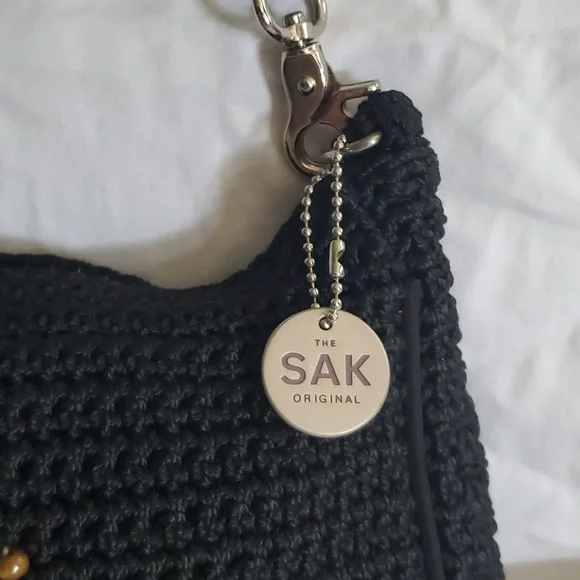 The Sak Black Mini Bag with Shell Accents - Picture 3 of 8